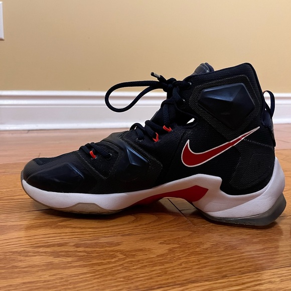 Nike Lebron 13 - Midnight Navy / University Red - White size US 8.5 - Picture 7 of 9
